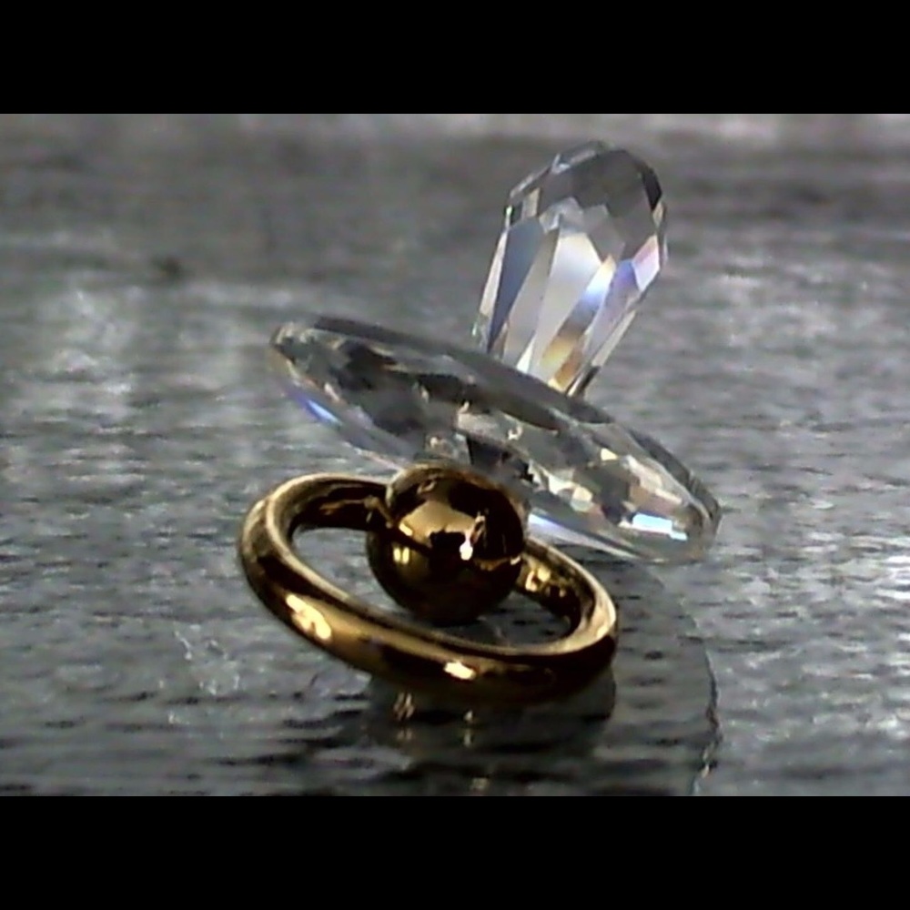 Swarovski tiny pacifier crystal